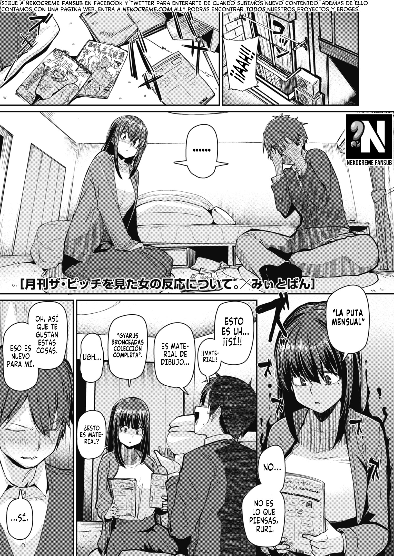 La Reacción de la Chica que vio "La Puta Mensual": Capítulo 1 - Página 1