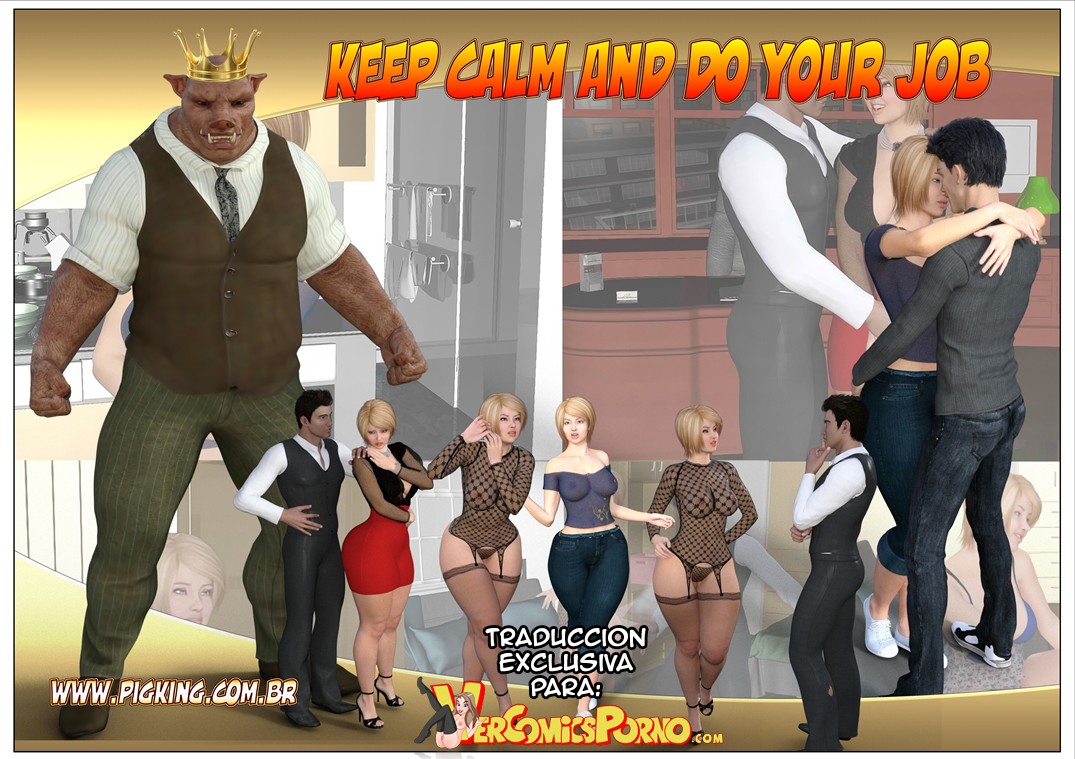Keep Calm and You Job - Milf Cómic 3D: Capítulo 1 - Página 1